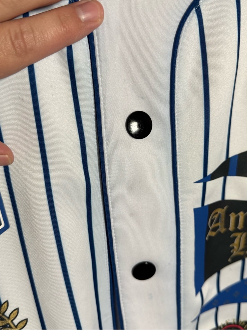 Men’s L Multicolor Hustle Today Smith and Graham Streetwear Baseball Jersey - Picture 6 of 8